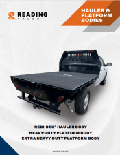 Hauler & Platform Body Brochure