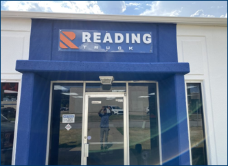 The storefront location of the Reading Truck Center located in Oklahoma City, Oklahoma